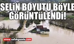 Çaycuma'da selin boyutu böyle görüntülendi!