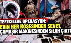 Tefecilere operasyon: Evin her köşesinden senet, çamaşır makinesinden silah çıktı