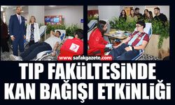 Tıp Fakültesinde kan bağışı etkinliği