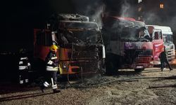 Tır yangını paniği! Alevler ikinci tıra sıçradı