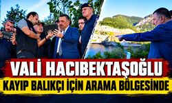 Vali Hacıbektaşoğlu kayıp balıkçı için arama bölgesinde