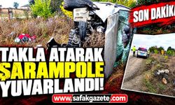 Bariyerleri aşıp 40 metre sürüklendi! 3 kişi yaralandı