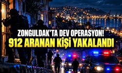 Zonguldak'ta dev operasyon! 912 firari yakalandı