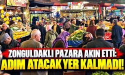 Zonguldaklı pazara akın etti: Adım atacak yer kalmadı!