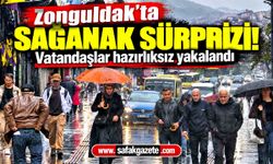 Zonguldak'ta sağanak sürprizi! Vatandaşlar hazırlıksız yakalandı