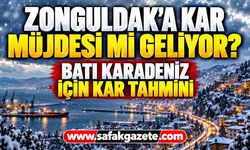 Zonguldak’a kar müjdesi mi geliyor?  Batı Karadeniz için kar tahmini