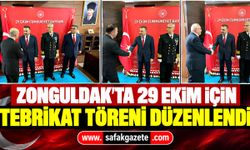 Zonguldak’ta 29 Ekim için tebrikat töreni düzenlendi
