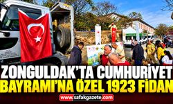 Zonguldak’ta Cumhuriyet Bayramı’na özel 1923 fidan