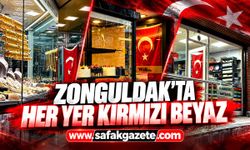 Zonguldak’ta her yer kırmızı beyaz
