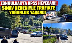 Zonguldak’ta KPSS heyecanı! Sınav nedeniyle trafikte yoğunluk yaşandı