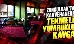 Zonguldak’ta kahvehanede tekmeli yumruklu kavga