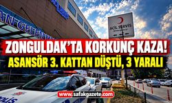 Zonguldak'ta korkunç kaza! Asansör 3. kattan düştü, 3 yaralı