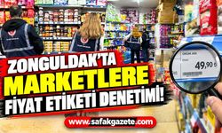 Zonguldak’ta marketlere fiyat etiketi denetimi