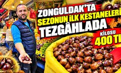 Zonguldak’ta sezonun ilk kestaneleri tezgâhlarda: Kilosu 400 TL