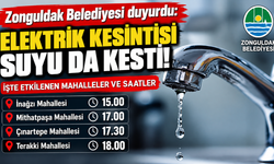 Zonguldak Belediyesi duyurdu: Elektrik kesintisi suyu da kesti!