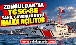 Zonguldak'ta TCSG-86 Sahil Güvenlik botu halka açılıyor