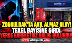 Zonguldak'ta tekel bayisinde hırsızlık iddiası: Şüpheli yerde hareketsiz bulundu!