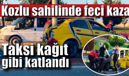 Ticari taksi kağıt gibi katlandı