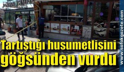 Tartıştığı husumetlisini tabancayla vurdu