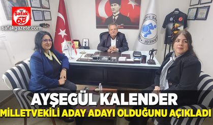 Ayşegül Kalender Milletvekili aday adayı olduğunu açıkladı.