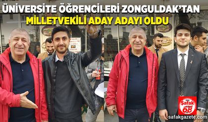 Üniversite öğrencileri Zonguldak'tan milletvekili aday adayı oldu