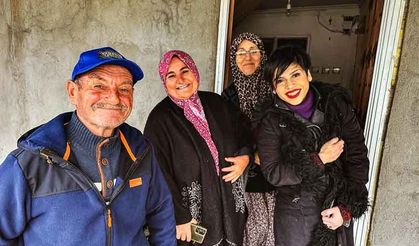 Sanatçı Aydilge, Yaren Leylek ve Adem amcayı ziyaret etti