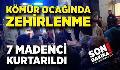 Kömür ocağında karbonmonotsit zehirlenmesi: 7 işçi hastaneye kaldırıldı