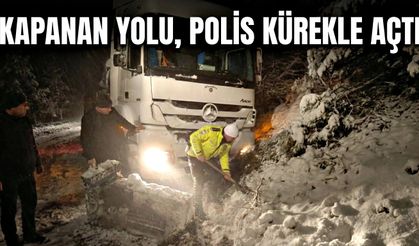 Kapanan Yolu, Polis Kürekle Açtı