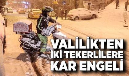 Bartın’da İki Tekerlilere Kar Engeli