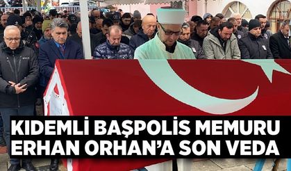 Kalp Krizi Geçiren Polis Son Yolculuğuna Uğurlandı