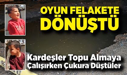 Oyun Felakete Dönüştü; Topunu Almaya Çalışırken Çukura Düştüler