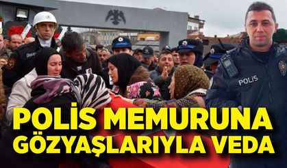 Polis memuruna gözyaşlarıyla veda: Tabuta sarılıp feryat ettiler