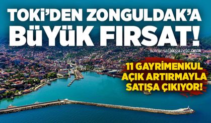 Zonguldak’ta 11 gayrimenkul açık artırmayla satışa çıkıyor!