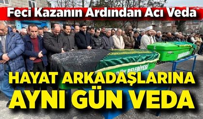 Hurdaya dönen otomobilde can verdiler: Karı-koca toprağa verildi