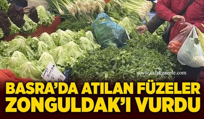 Basra’da atılan füzeler Zonguldak’ı vurdu