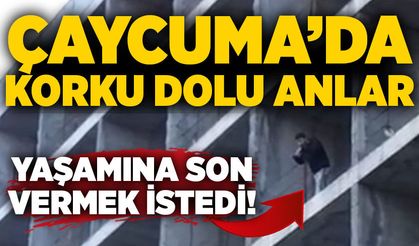 Çaycuma’da korku dolu anlar: Yaşamına son vermek istedi!