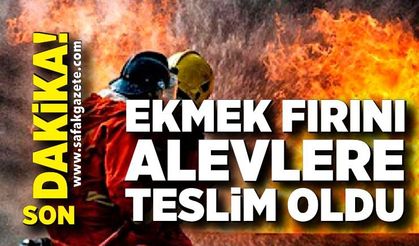 Halk ekmek fırını alevlere teslim oldu
