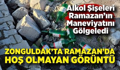 Zonguldak'ta Ramazan ayında hoş olmayan manzara