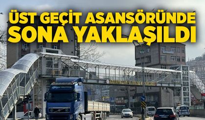 Zonguldak’ta Üst Geçit Asansöründe sona yaklaşıldı