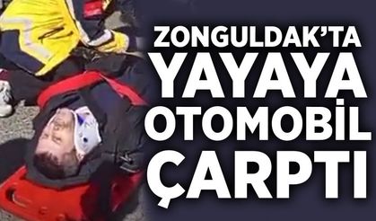 Zonguldak’ta korkutan kaza: Yayaya otomobil çarptı