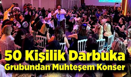 Zonguldak'ta 50 Kişilik Darbuka Grubundan Muhteşem Konser