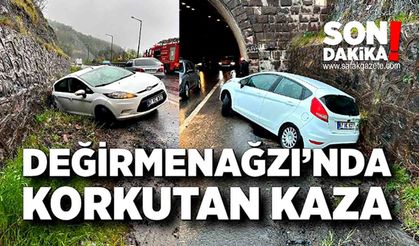 Değirmenağzı tüneli çıkışı kaza!