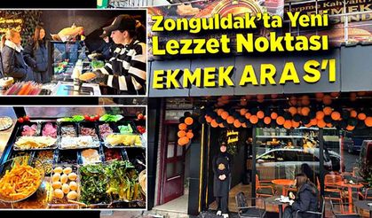 Zonguldak'ta Serpme kahvaltı Ekmek Aras'ın da
