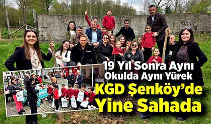 KGD çocuklar gibi şendi; 19 yıl önce Tadilat yaptıkları okulda çocuklarla buluştu