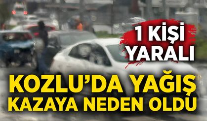 Kozlu’da yağış kazaya neden oldu: 1 yaralı