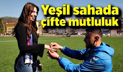 Zonguldak'çifte mutluluk; Takımını galip getirdi, kız arkadaşına evlilik teklifi etti