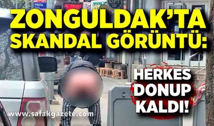 Zonguldak’ta cadde ortasında uygunsuz hareket şoku