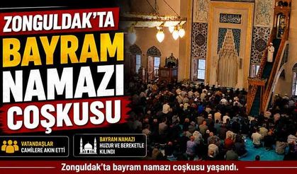 Zonguldak'ta bayram namazı coşkusu