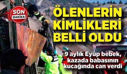 Otobüs kazasında ölenlerin kimlikleri belli oldu
