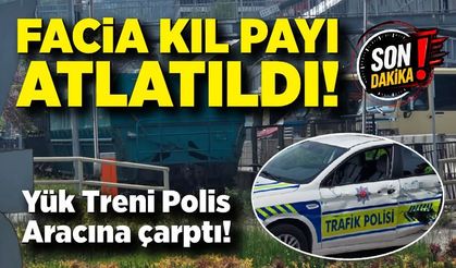 Zonguldak’ta Sıradışı Kaza: Tren, Trafik Polisi aracına çarptı!